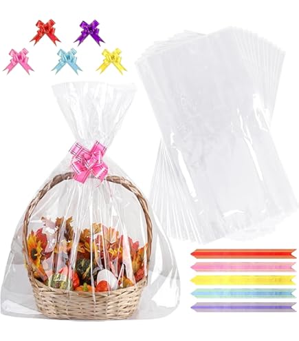 Sacchetti Per Fiori In Cellophane - 100 Pezzi 44,5x12 Cm Per Bouquet E Confezioni Regalo - Foto 10