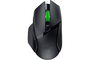Razer Basilisk V3 X HyperSpeed - Kabellose Gaming-Maus (Ikonische Ergonomische Form mit 9 Anpassbaren Bedienelementen, HyperSpeed Wireless, 5G Advanced 18K Optical Sensor, Chroma RGB) Schwarz