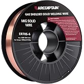 ARCCAPTAIN MIG Welding Wire, 0.030 10lbs MIG Wire ER70S-6 10lbs Solid Carbon Steel Low Spatter MIG Welding Wire with Gas Comp