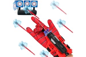 HZMJDHZM Gant de Lanceur Spiderman, Gant de Cosplay en Plastique pour Enfants Jouets de Poignet Lanceur de Héros Jouets Éducatifs, pour Enfants pour la Fête de Cosplay (B)