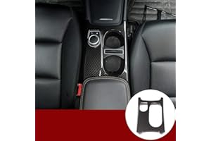 AUTO-SPRO Copertura per portabicchieri in fibra di carbonio per Benz Classe A/GLA/CLA C117 W117 W176 X156 2012-2018 con guida a sinistra
