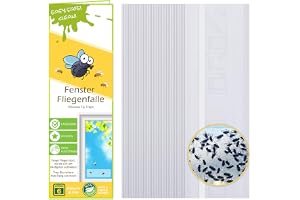 Blooven Fönster Flygfälla 20 Stycken, Giftfria Flugfällor för Flugor, Fruktflugor, Husflugor, Transparent Flygfälla (40 stycken)