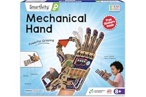 Smartivity Robotic Mechanical Hand Toy for Kids 8-10-12-14 Years Old 2024 Parents Choice Winner I Birthday Gifts for Boys & Girls DIY STEM Educational Science Toys for Kids 8,9,10,11,12,13,14