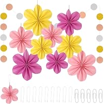 Feen-Girlande Zum 1. Geburtstag – 8 Stück, Je 1 M Lang – Mit Schmetterlingen & Blumen Zum Aufhängen