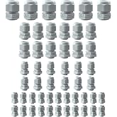 Dalephoric 50 Pieces Cable Glands IP68 Waterproof Cable Glands | M12 M16 M20 M25, Gland Cable Connectors for 3-18mm Cable, fo
