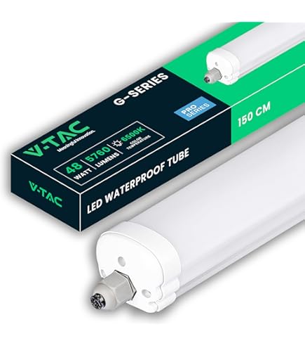 LEDKIA LIGHTING Pantalla Estanca LED 150cm 48W IP65 Enlazable 6500K Blanco Frío