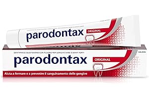 Parodontax Dentifricio Original, per Gengive Sane e Denti Forti, Uso Quotidiano, Alito Fresco, Gusto Migliorato, 75ml