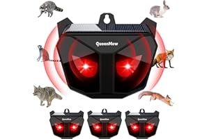 BUBBACARE Repelente para Gatos Exteriores, Repelente Palomas Solar Silencioso Flash, Ahuyentador de Pajaros Impermeable Jardín, Repelente Gatos para Animales Nocturnos Gatos/Pájaros/Ratones, Paquete de 4
