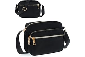 Welltop Femmes sac à bandoulière multi-poches sac à main étanche épaule téléphone portefeuille sacs pour dames filles Shopping voyage décontracté usage quotidien