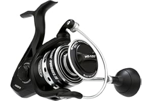PENN Pursuit IV Saltwater Sea Spinning Reel - Spin Fishing, Jig, Lure Reel for All-Round Use, Boat, Kayak, Shore, Black Silver