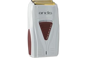 Andis - Afeitadora con cable o inalámbrica de iones de litio TS-1 Pro-Foil con cuchillas de titanio supersuaves - Para un afeitado apurado y suave - Máquina de afeitar impermeable de doble voltaje con cargador, gris (paquete de 1)