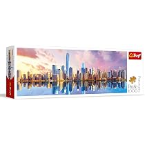 Puzzle Trefl Premium Plus 500 Pezzi – Manhattan Bridge Tea Time, Immagine Nostalgica Dipinta A Mano
