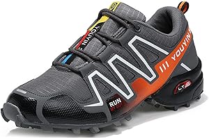 WYUKN Chaussures de VTT Homme,Chaussures de Cyclisme sur Route pour Hommes antidérapants pour Le Cyclismer, Respirantes et Confortables,F1-43EU