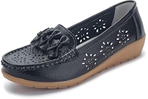 SMajong Donna Mocassini Scarpe di Guida Comfort Scarpe Pelle Classico Loafers 34-43 EU