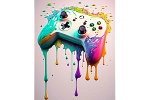 WALARKY Malen nach Zahlen, Ölgemälde zum Selbermachen, für Erwachsene und Anfänger, mit Pinseln und Acrylpigmenten, Aquarell-Gamer, Wandkunst, lustige Gaming-Dekorationen für Schlafzimmer, Dekoration, 40,6 x