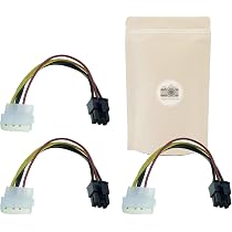 Câble Adaptateur Molex 8 Pin Femelle Vers 2x4 Pin Mâle PCI Express - 18 Cm, Marque Française Adaptout