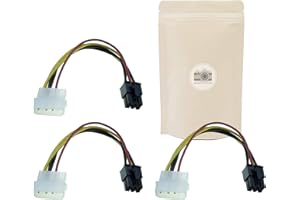 X3 Cable Molex 4 Pin Male vers 6 Pin Femelle Cable PCI Express De 18cm Broche Fiche d'alimentation pour Carte Graphique 4pin vers 6pin Broches – ADAPTOUT Marque FRANÇAISE