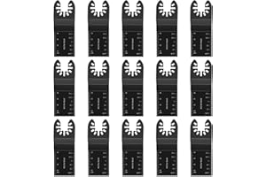 NEW_SOUL 15PCS Universal Oscillating Quick Release Saw Blades Set Multitool Tool Blade for Bosch Craftsman Dremel FEIN Ridgid TCH Makita Milwaukee