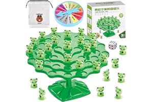 KOIROI Żaba balansowa gra matematyczna, waga dla dzieci, toad, żaba, balansowanie, zabawka do liczenia, zabawka matematyczna, waga Montessori, zabawka na spotkanie rodzinne (B)