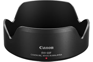 Canon EW-60F Streulichtblende (Anbringung auf dem EF-M 18-150mm 1:3,5-6,3 is STM, Gegenlichtblende gegen direkten Lichteinfall auf der Frontlinse, weniger Streulicht, zusätzlicher Schutz) schwarz