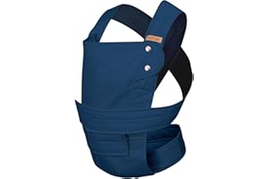 marsupi Classic Babytrage - Neugeborene von der Geburt bis zu 15 kg - Baby Erstaustattung - Klett-Verschluss - Leicht und Kompakt - Ocean S/M