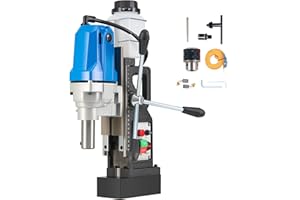 ZELCAN 1100W Trapano Magnetico Carotatrice Magnetica Portatile 12000 N Trapano Colonna Base Magnetico Elettrico Fino a 40 mm, Profondità Massima 50 mm per Uso Industriale o Domestico