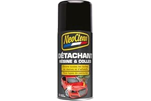 NeoClean Détachant Résine et Colles - 125 ml - Élimine les Taches de Résine et d'Adhésifs sur Toutes Peintures - Nettoyant Puissant pour Voiture - Fabrication Française