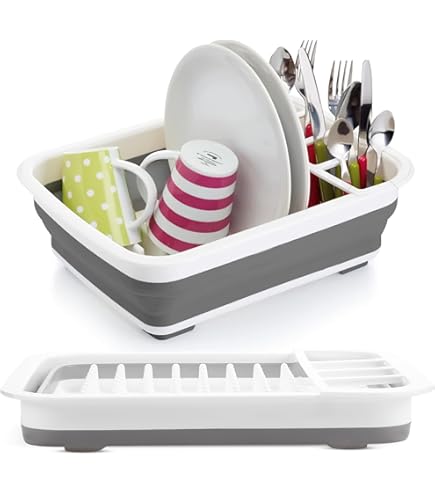 Dish Drainer - Expandable Dish Rack For Kitchen Counter, Stainless Steel Dish Drainer With Draining Board Set And Utensil Holder, Sink Drying Dish Strainer Rack (Black