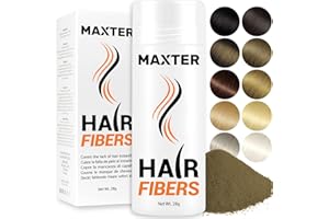 Maxter FIBRAS CAPILARES Castaño Claro - Microfibras Capilares de Algodón en Polvo 100% Natural para Disimular Calvicie y Alopecia al Instante - Fibra Capilar Hombre y Mujer - Hair Fibers