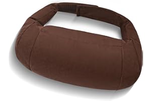 ‎POKSRI POKSRI 1 Kissen für Kopfstützen im Auto, nackenstütze Auto,Kopfstützkissen aus Samt für das Autofahren, aus Polyester, 32 x 13 cm Fahrzeugsitzkissen (Kaffee)