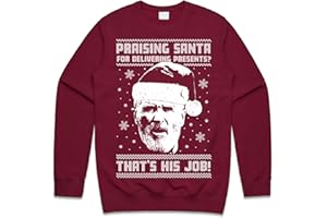 Sanfran Clothing Roy Keane Christmas Top Funny Ugly Xmas Gift Praising Santa For Delivering Presents That’s His Job Jumper Sweater Sweatshirt