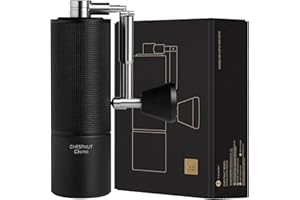 TIMEMORE Macinacaffè C3S Pro - manuale con regolazione precisa, acciaio inox, macinino a cono, manico pieghevole, contenitore 25g, nero