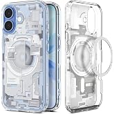 Spigen iPhone 17 ile Uyumlu MagSafe Kılıf Ultra Hybrid Zero One Mag Fit Sararmaya Dayanıklı Tasarım Beyaz Şeffaf Kapak - ACS1