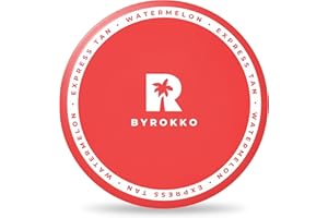 BYROKKO Shine Brown Watermelon Accélérateur de Bronzage (200 ml), Crème Solaire Super Rapide avec Formule Résistante à L'eau, Fonctionne au Soleil et dans les Lits Solaires, Odeur de Melon d'eau