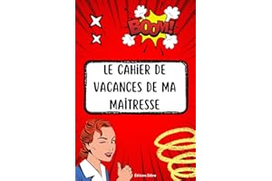 Cahier de vacances : Idée cadeau maîtresse remerciement , Original personnalisé Cadeaux Maitresse d' école fin d'année ,