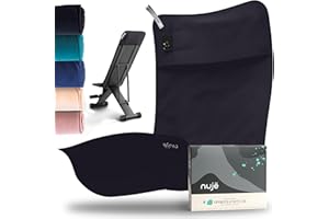 nujë Fitness Handtuch mit Tasche Microfaser I MIT Geschenkverpackung I Sporthandtuch Fitnessstudio I Extra groß & mit Umschlag für alle Geräte I Gym-Handtuch I Handtuch Fitnessstudio