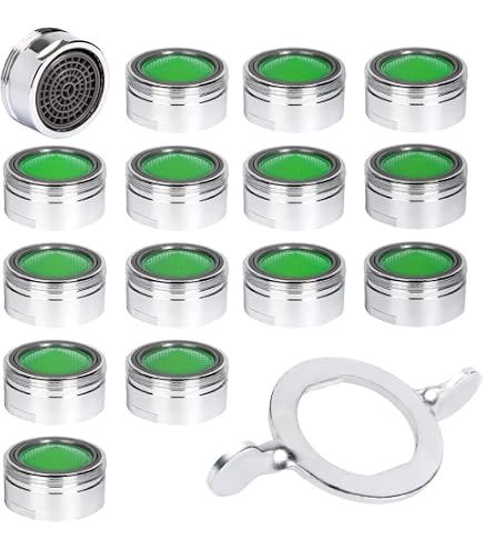 Set 4 Aireadores Grifo Universal M24 - Cromados, Ahorro Agua, Anti-salpicaduras, Sin Junta