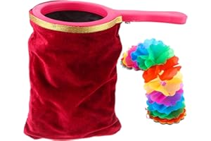 SevenMye Magic Tricks Bag with Magic Change Flower Magic Change Bag Twisting Handle Make Things Appear