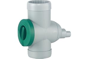 3P Technik Filtersysteme Regenwasserfilter Regensammler INOX mit Edelstahlsieb und Absperrhahn grau für Fallrohre Ø 68-100 mm zum Befüllen von Regentonnen, Regenfässer und kleineren Regenwassertanks.