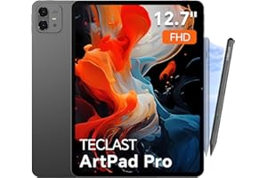 TECLAST Artpad Pro Tablet 12.7 Pollici, 2.2GHz Helio G99 Octa-Core Gaming Tablet Android 15, Doppio SIM 4G LTE+5G WiFi, 2176×1600, 20GB RAM+256GB ROM(TF 8TB) 10000mAh 30W Carica Rapida, Penna Inclusa