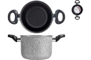 Home Salt Peper garnek do gotowania, 16 cm, aluminium, czarny/szary