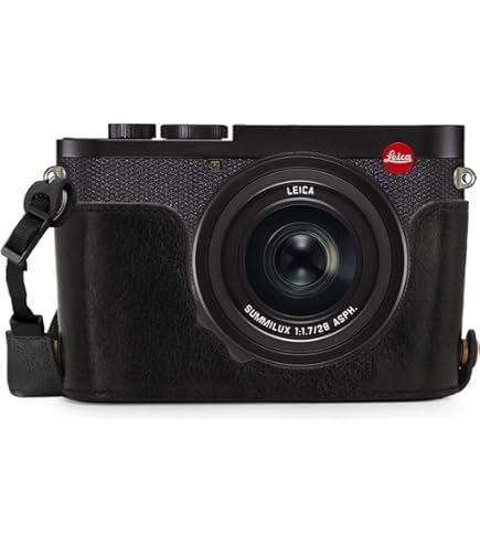 Mezza Custodia Fatta A Mano Per Nikon FA Custodia Per Fotocamera Guinzaglio Per Fotocamera Mezza Custodia Per Fotocamera Custodia In Vera Pelle Tracolla Per Collo - Foto 3