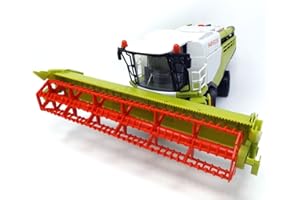 Brigamo Giocattolo mietitrebbia veicolo con rimorchio, 37 cm