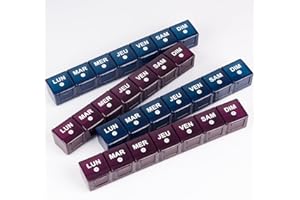 Mossime Portapillole Mensile, Portapillole Giornaliero 28 Scomparti, Grande Scomparto Per Pillole Con Scatola Antipolvere Per Vitamine, Oli Di Pesce, Medicina