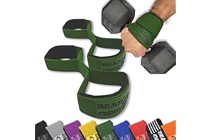 BEAR GRIP - Sangles de levage de poids Premium figure 8 (vendues par paire)