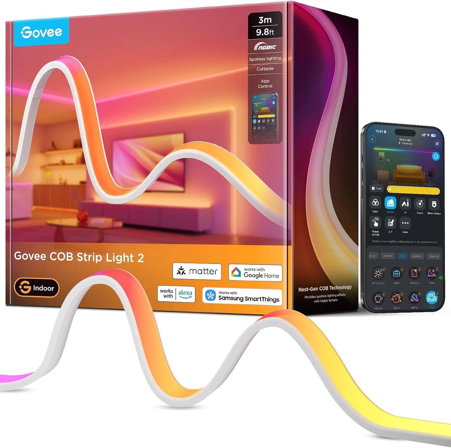Retour d'Expérience & Bilan Utilisateur : Govee COB Strip Light 2 Smart RGBIC Ruban LED