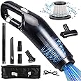 Grixz Handheld Vacuum Cleaner, Car Vacuum Cleaner, Hand Held Vacuum Cordless, Car Hoovers, 10000Pa Powerful Suction Portable Lightweight, Long Runtime Rechargeable Battery Quick Charge Vaccum for Car