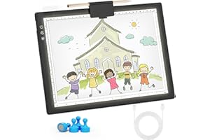 Jubor Leuchttisch A4, LED Licht Pad Magnetisch Leuchtkasten, Tragbare Zeichenbrett mit USB Kabel, Dimmbar Leuchtplatte für Zeichnung, 5D Diamond Painting, Skizzieren
