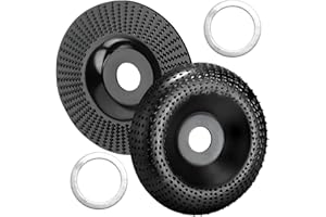 TUZHE Intaglio Legno Mola Disco 125mm Angle Grinder Disco 2 pezzi Disco Smerigliatrice Legno Abrasivo Lucidatura Modellatura Disco per levigatura intaglio modellatura lucidatura