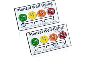 NICEKOOL My Social Battery Pin della Batteria Sociale Distintivo, Spille Interattive Divertente Dell'umore per 7 Giorni per Maglioni, Abbigliamento, Jeans, Decorazione